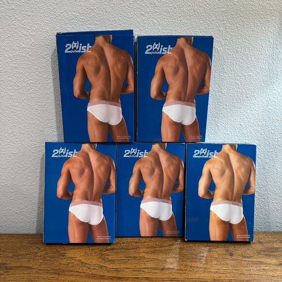 Rare lot of 5 vintage 2(x)ist Pulse No-Show Briefs in original sealed packaging - Picture 5 of 7